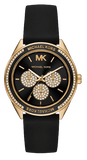 Michael Kors MK6944 Quartz Women's Watch – Black Dial & Black Silicone Strap