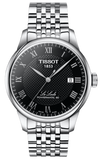 Tissot Le Locle Powermatic 80 Black Dial Silver Steel Strap Watch For Men - T006.407.11.053.00