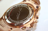 Michael Kors MK6972 Everest Chronograph Quartz Women's Watch – Black Dial & Rose Gold Steel Strap