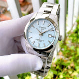 Tissot T127.407.11.351.00 Gentleman Powermatic 80 Silicium Men's Watch – Ice Blue Dial & Silver Steel Strap