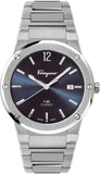 Salvatore Ferragamo SFDT01320 F-80 Classic Men's Watch – Blue Dial & Silver Steel Strap