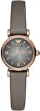 Emporio Armani AR1727 Gianni T-Bar Quartz Women's Watch – Gray Dial & Gray Leather Strap