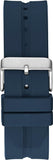 Guess Leo Chronograph Navy Blue Dial Blue Silicone Strap Watch For Men - GW0637G1