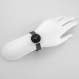 Daniel Wellington DW00100246 Petite Ashfield Women’s Watch – Black Dial with Black Mesh Strap