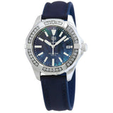 Tag Heuer Aquaracer Quartz Diamonds Blue Dial Blue Nylon Strap Watch for Women - WAY131N.FT6091