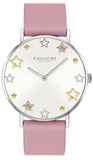 Coach Perry 14503243 Women's Watch – Mother of Pearl White Dial with Pink Leather Strap