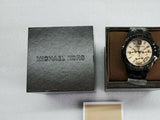 Michael Kors Everest Quartz Rose Gold Dial Black Steel Strap Watch For Women - MK5872