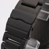 Nixon 51-30 Chrono Black Dial Black Steel Strap Watch for Men - A083-1042