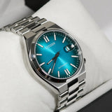 Citizen Tsuyosa NJ0151-88X Men's Automatic Watch – Blue Dial with Silver Steel Strap