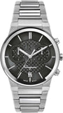 Salvatore Ferragamo SFME00321 Sapphire Chrono Men's Watch – Black Dial & Silver Steel Strap