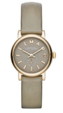 Marc Jacobs MBM1318 Baker Quartz Women’s Watch – Grey Dial & Grey Leather Strap