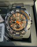 Tag Heuer Formula 1 Chronograph Ceramic Men's Watch CAZ101AH.BA0842 – Black Dial with Silver Steel Strap