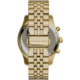 Michael Kors Lexington Crystals Gold Dial Gold Steel Strap Watch for Men - MK8494
