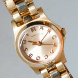 Marc Jacobs Dinky Rose Gold Dial Rose Gold Steel Strap Watch for Women - MBM3200