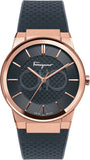Salvatore Ferragamo SFHP00420 Sapphire Men's Watch – Black Dial & Black Silicone Strap
