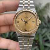 Tudor M28603-0006 Royal Automatic Diamonds Men's Watch – Gold Dial & Two Tone Steel Strap