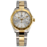 Tag Heuer Aquaracer Silver Dial Two Tone Steel Strap Watch for Women - WBD1120.BB0930