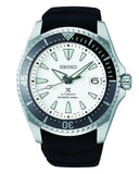 Seiko Shogun Prospex Titanium Divers Automatic White Dial Black Rubber Strap Watch For Men - SPB191J1