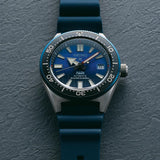 Seiko Prospex PADI Special Edition Divers 200M Blue Dial Blue Rubber Strap Watch For Men - SPB071J1