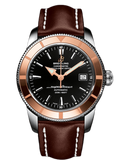 Breitling Superocean Heritage 42mm U1732112 Men's Chronometer Watch – Rose Gold with Black Dial & Brown Leather Strap