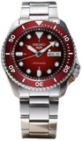 Seiko 5 Sports SRPK63K1 Mechanical Limited Edition Men's Watch – Red Dial & Silver Steel Strap