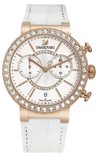 Swarovski 5080602 Citra Sphere Chrono Women's Watch – White Dial & White Leather Strap