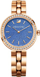 Swarovski 5182277 Daytime Glittering Women's Watch – Blue Dial & Rose Gold Steel Strap