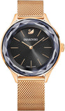 Swarovski 5430424 Octea Nova Women's Watch – Black Dial & Rose Gold-Tone Mesh Bracelet