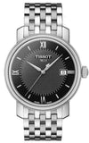 Tissot T097.010.11.058.00 Bridgeport Quartz Women's Watch – Black Dial & Silver Steel Strap