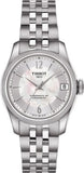Tissot T108.208.11.117.00 Ballade Powermatic 80 Automatic Women's Watch – Mother of Pearl Dial & Silver Steel Strap