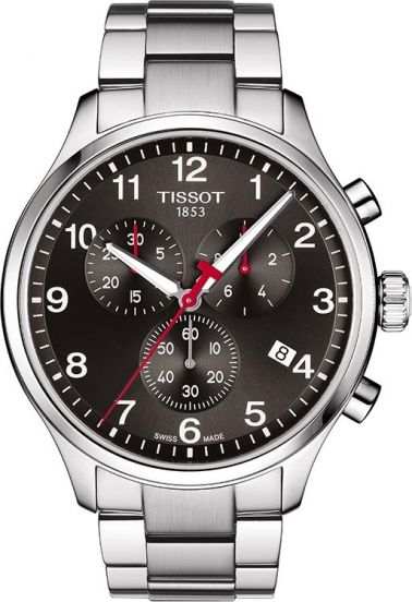 Tissot Chrono XL Quartz Asian Games Edition Black Dial Silver Steel Strap Watch For Men - T116.617.11.057.02