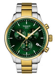 Tissot T116.617.22.091.00 T-Sport Chrono XL Classic Men's Watch – Green Dial & Two-Tone Steel Strap