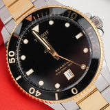 Tissot T120.410.22.051.00 Seastar 1000 Men’s Watch – Black Dial & Two-Tone Stainless Steel Bracelet