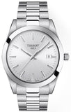 Tissot T127.410.11.031.00 Gentleman Quartz Men's Watch – Silver Dial & Silver Steel Strap