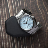 Tissot T137.207.11.351.00 PRX Powermatic 80 Men's Watch – Ice Blue Dial & Silver Steel Strap