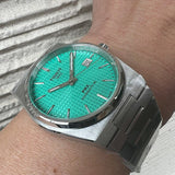 Tissot T137.407.11.091.01 PRX Powermatic 80 Men's Watch – Mint Green Dial & Silver Steel Strap