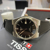 Tissot T137.407.17.051.00 PRX Powermatic 80 Men's Watch – Black Dial & Black Rubber Strap