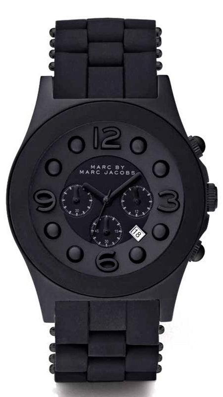 Marc Jacobs Pelly Black Dial Black Silicone Strap Watch for Women - MBM2567