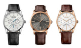 Hugo Boss Ikon White Dial Brown Leather Strap Watch for Men - 1513175
