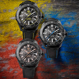 Tag Heuer Aquaracer Calibre 5 Black NATO Strap Carbon Dial Watch for Men - WBD218A.FC6445