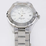 Tag Heuer Aquaracer Mother of Pearl Dial Silver Steel Strap Watch for Women - WBD131A.BA0748