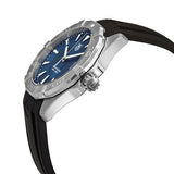 Tag Heuer Aquaracer Quartz Blue Dial Black Rubber Strap Watch for Men - WAY1112.FT8021