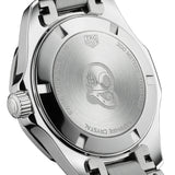 Tag Heuer Aquaracer Quartz Diamonds Black Dial Silver Steel Strap Watch for Women - WAY131P.BA0748