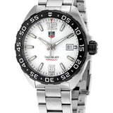 Tag Heuer Formula 1 White Dial Silver Steel Strap Watch for Men - WAZ1111.BA0875