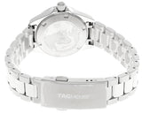 Tag Heuer Aquaracer Quartz Women's Watch WBD1411.BA0741 – Mother of Pearl White Dial with Silver Steel Strap