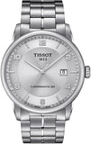 Tissot T086.407.11.037.00 Luxury Powermatic 80 Men's Watch – Silver Dial & Silver Steel Strap