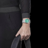 Tissot T137.207.11.091.01 PRX Powermatic 80 Men's Watch – Light Green Dial & Silver Steel Strap