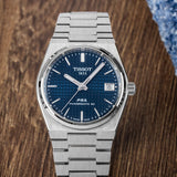 Tissot T137.207.11.041.00 PRX Powermatic 80 Men's Watch – Blue Dial & Silver Steel Strap