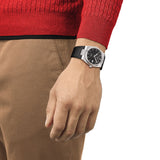 Tissot PRX Powermatic 80 Black Dial Black Rubber Strap Watch for Men - T137.407.17.051.00