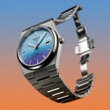 Tissot T137.407.11.351.01 PRX Powermatic 80 Men's Watch – Gradient Blue Dial & Silver Steel Strap